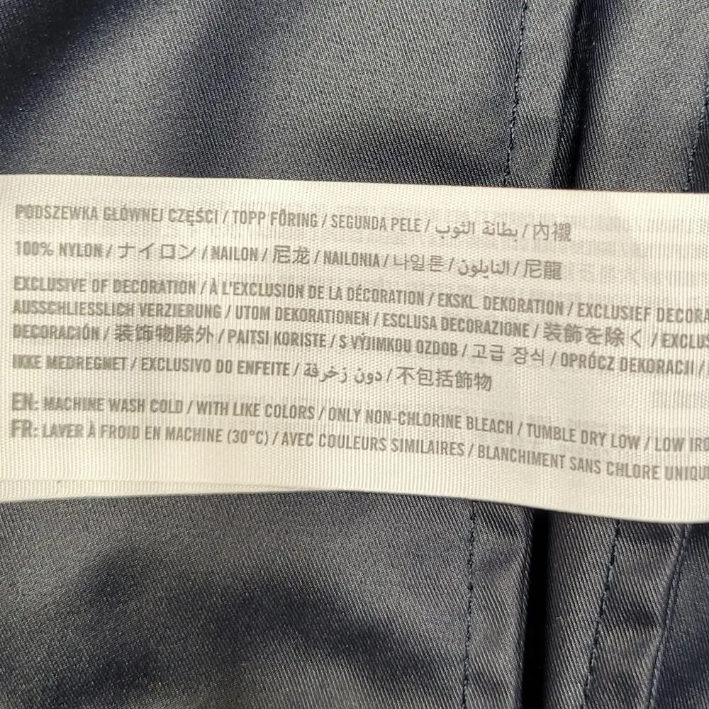 Abercrombie & Fitch Men's M Navy Technical Utility Field Jacket Hooded Outdoor
